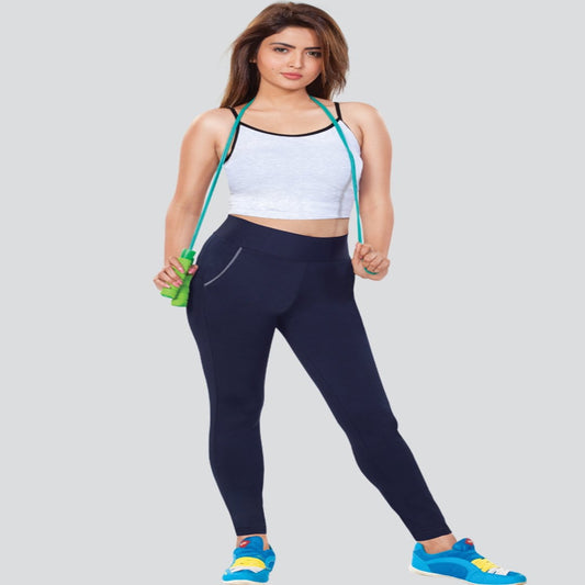 Activewear Pant For Workout With Pocket AS-701 Navy
