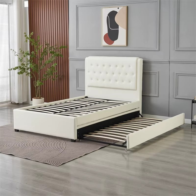 DOUBLE Pull Out Bed White  122*200cm