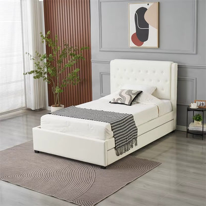DOUBLE Pull Out Bed White  122*200cm