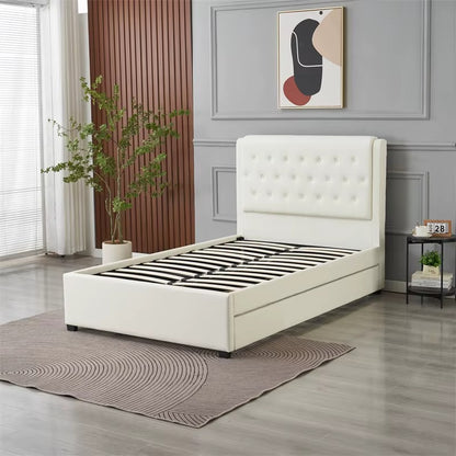 DOUBLE Pull Out Bed White  122*200cm