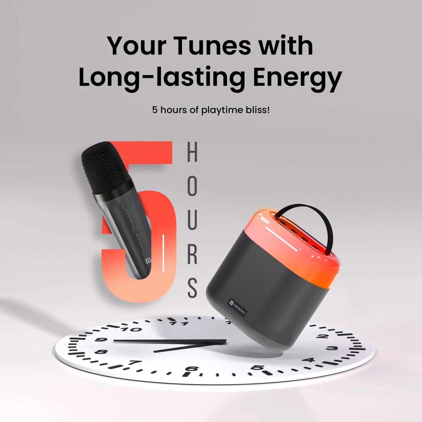 Party Speaker Dash3 5 Hour Playtime| Dynamic RGB Lights | 16W Speaker | 5 Voice Effect