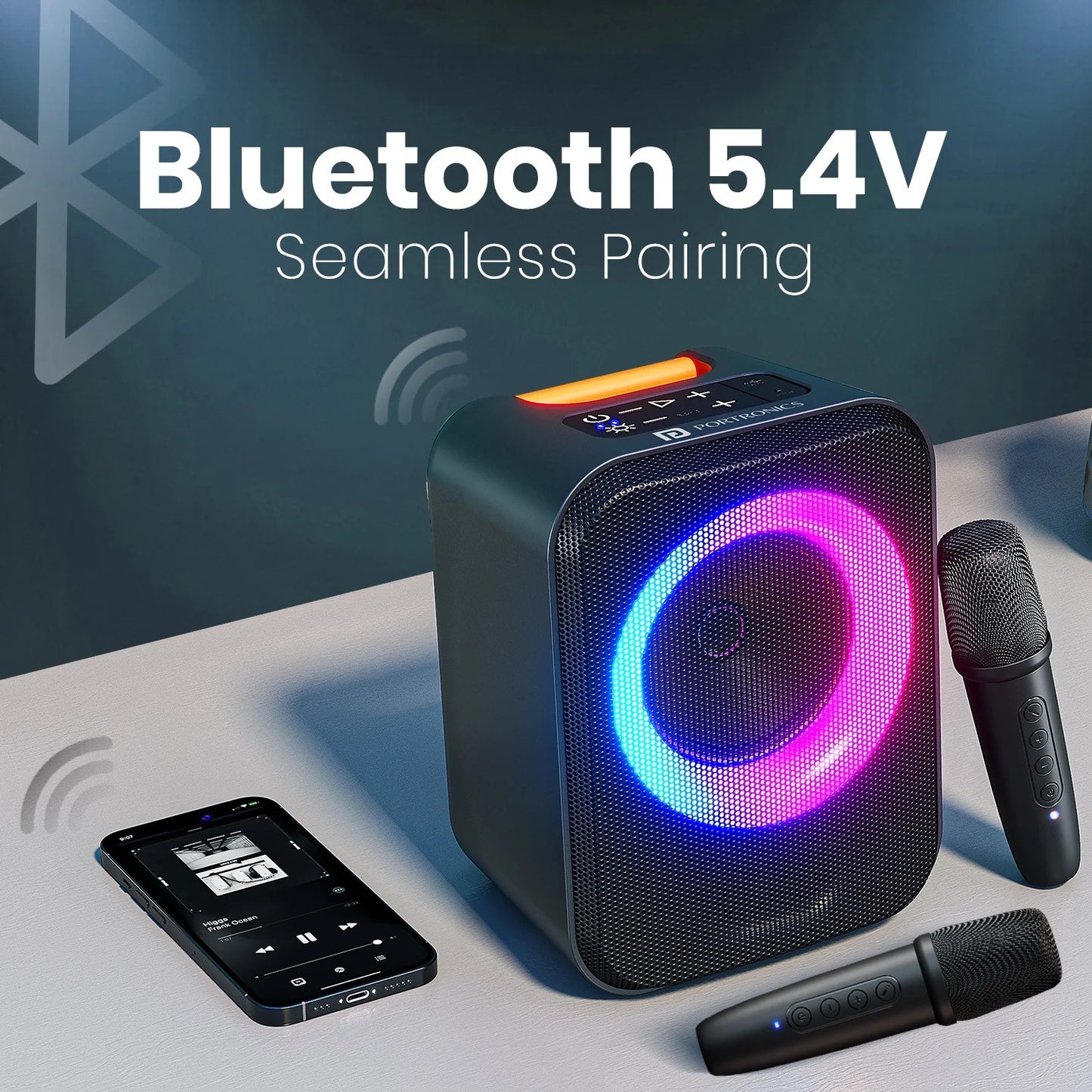 Party Speaker Dash 30W Sound Output | Bluetooth Version 5.4 | ECHO Control | Upto 5 Hours Playtime