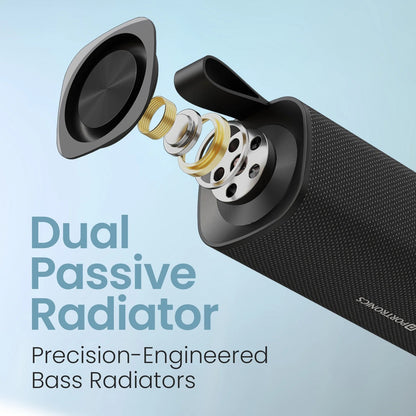 Portable Speaker Fynix Mini Dual Passive Radiator | Upto 4 Hours Playtime | Type C Charging | TWS Mode
