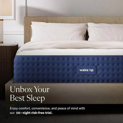 8-inch KING Dual Comfort M-Foam Mattress with Body Zone Technology (6x6.6ft)