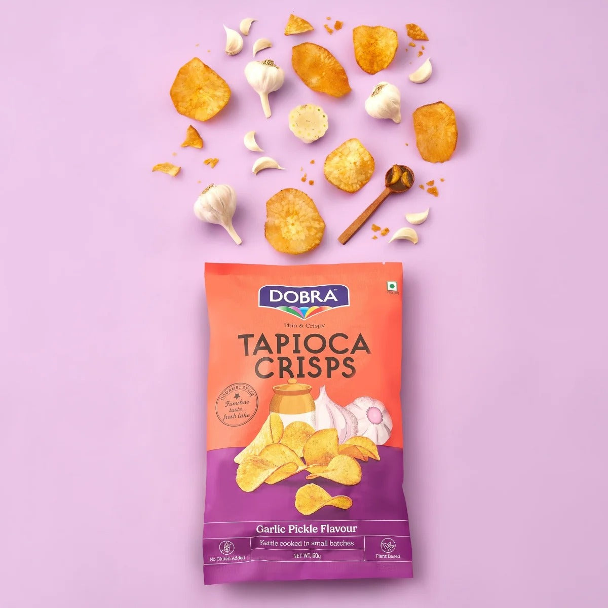 Tapioca Chips - Garlic Pickle - 60gm