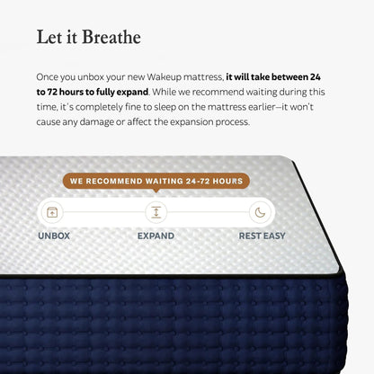 8-inch KING Dual Comfort M-Foam Mattress with Body Zone Technology (6x6.6ft)