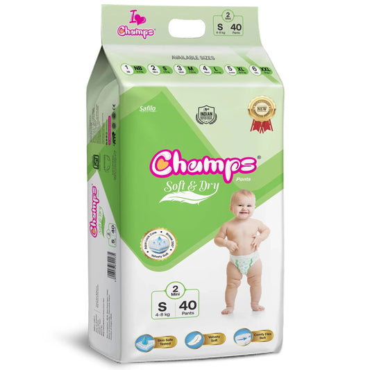 Baby Pant Diapers Soft & Dry - Small 40 Pieces (4 to 8 Kg)