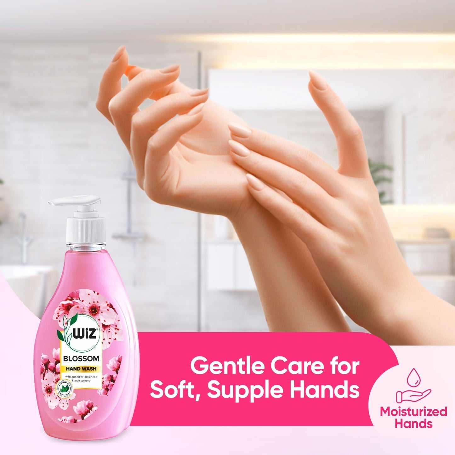 Hand Wash 450ml Dispenser Bottle - Blossom