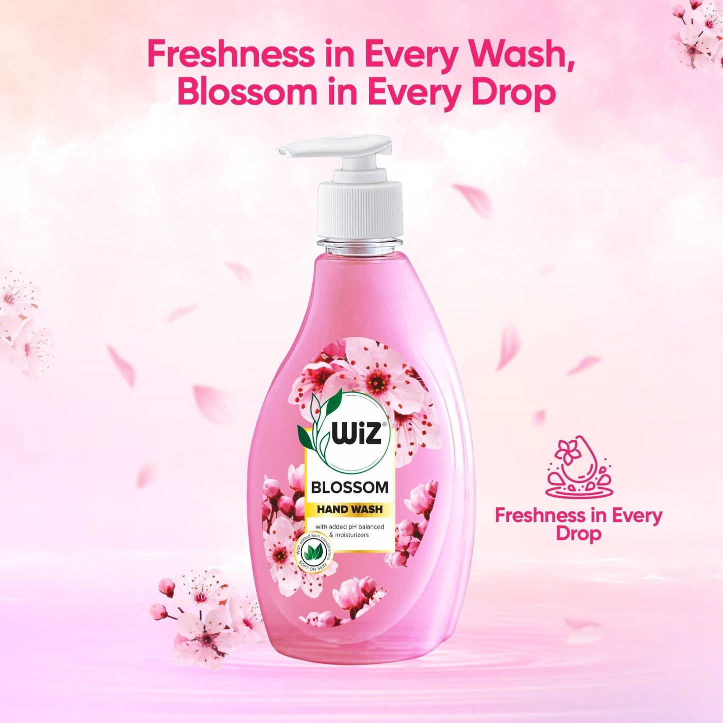 Hand Wash 450ml Dispenser Bottle - Blossom