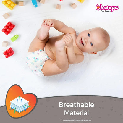 Baby Pant Diapers Soft & Dry - Extra Large 24 Pieces (12 to 17 Kg)