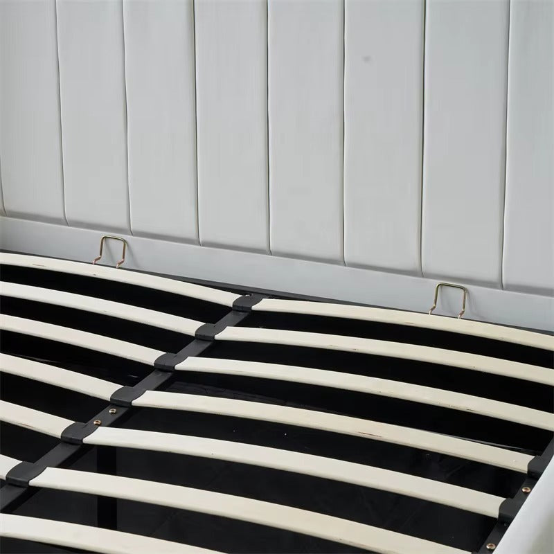 Storage Bed QUEEN-A White 152*190cm (5*6.3ft)