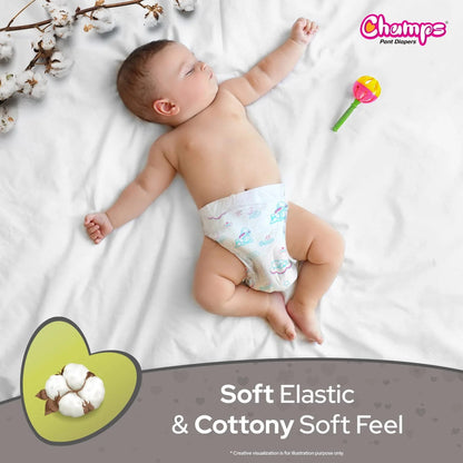Baby Pant Diapers Soft & Dry - Extra Large 24 Pieces (12 to 17 Kg)