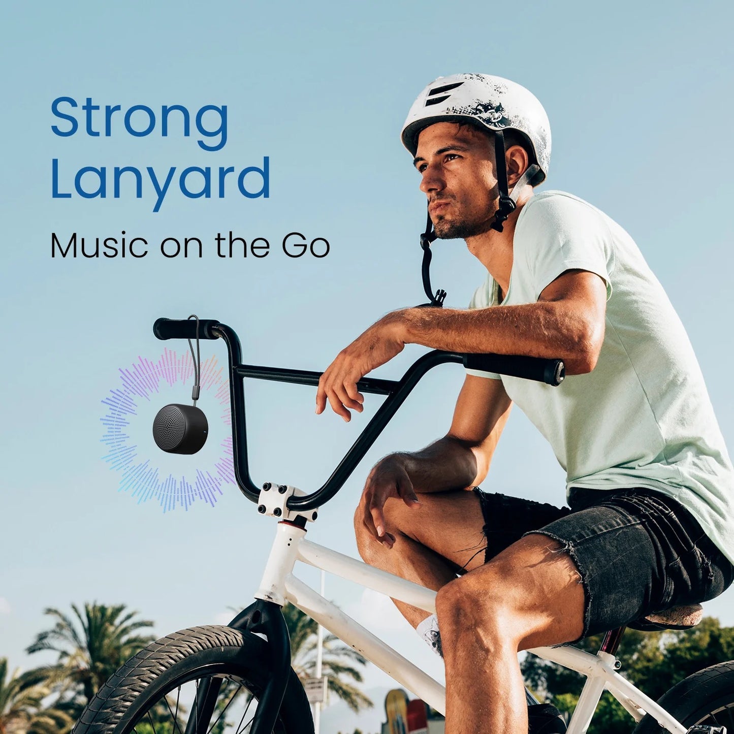 Poratble Speaker HD Sound | Bluetooth 5.3V | in Built Mic | Type C Fast Charging