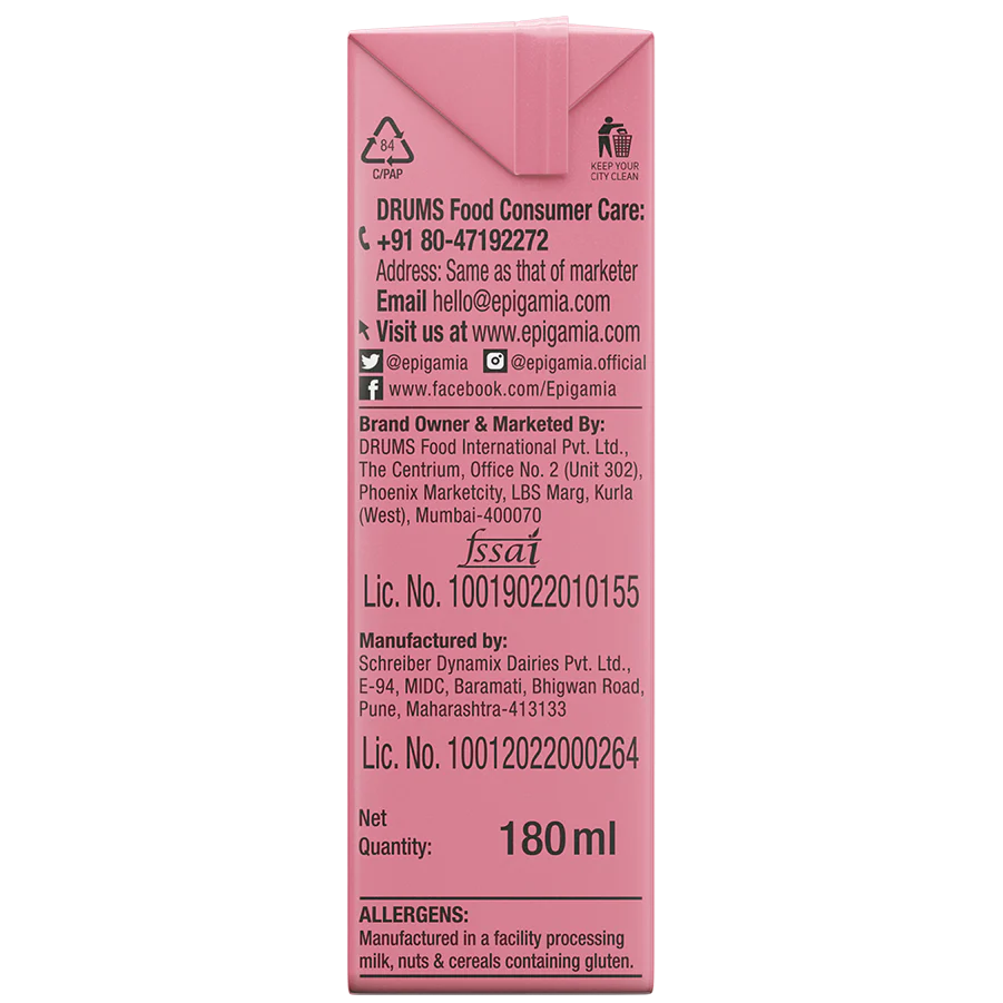 Strawberry Milkshake (Skimmed Milk)  180ml