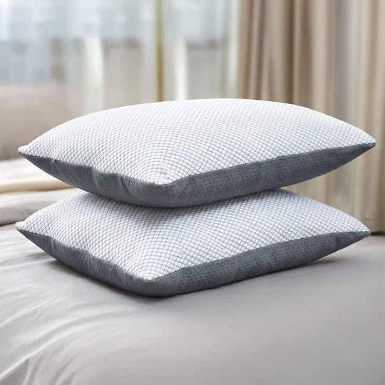 Height Adjustable Microfiber Pillows Dual Tone 16 x 24 inches / Pack of 1