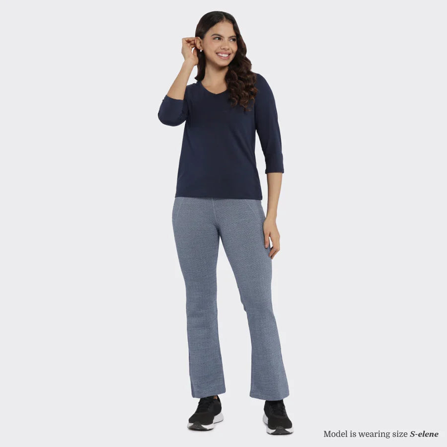Last Tee - V Neck T-shit Top Naina Navy