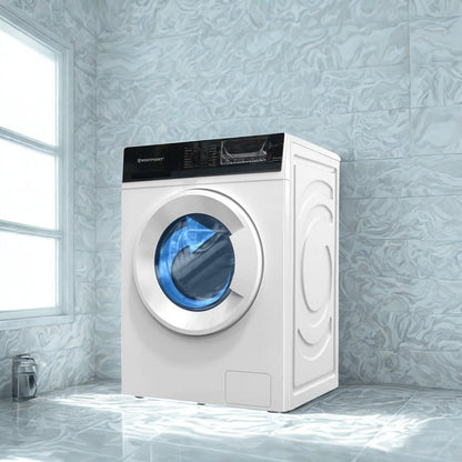 8Kg Front Load Washing Machine, 1200 RPM, 16 Washing Programs, Quick Wash in 15minutes, LED Control Panel, White, WMT-814A25